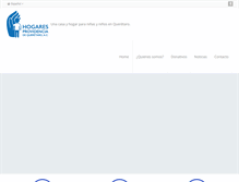 Tablet Screenshot of hogaresprovidenciadequeretaro.org